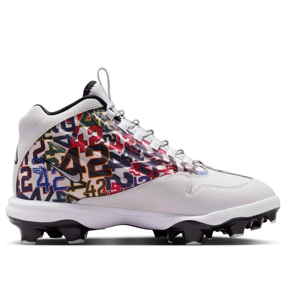 $169 Nike Griffey 2 MCS Jackie Robinson Baseball Cleats Size 13 Grey HJ4509-001 - Picture 4 of 13